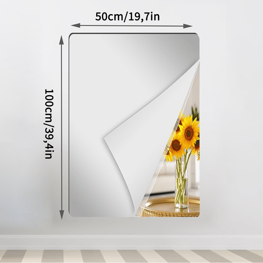 Flexible Unbreakable Mirror Sheet - Safe and Durable