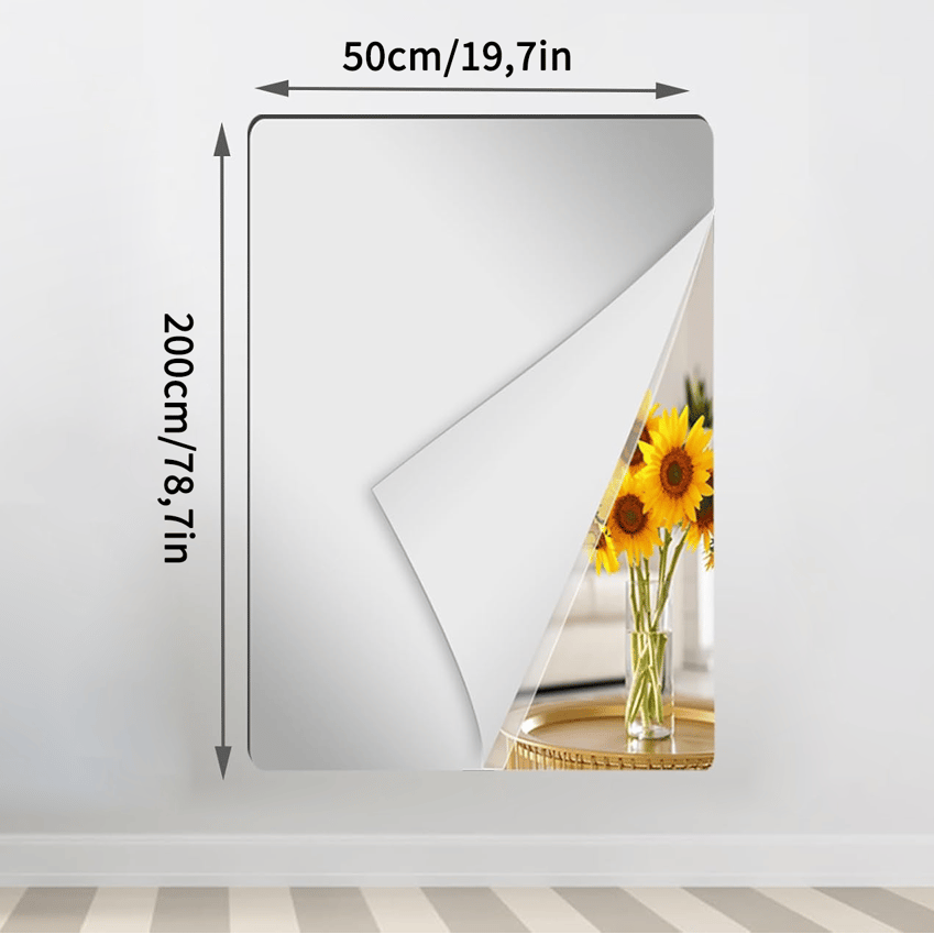 Flexible Unbreakable Mirror Sheet - Safe and Durable