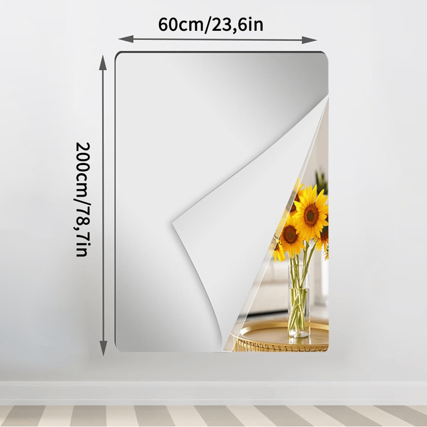 Flexible Unbreakable Mirror Sheet - Safe and Durable