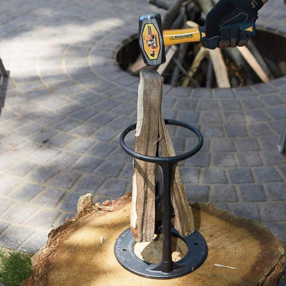 Portable Steel Wood Splitter with Stable Design