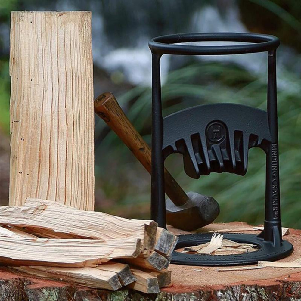 Portable Steel Wood Splitter with Stable Design