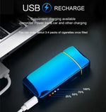 USB Rechargeable Plasma Lighters – Windproof Flame