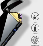USB Rechargeable Plasma Lighters – Windproof Flame