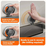 Wall Mounted Suction Cup Spice Rack for Kitchen