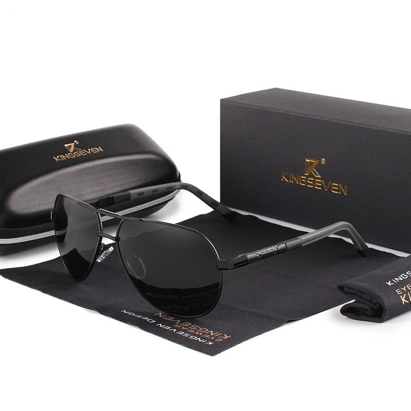 Aluminum Frame Polarized Aviator Sunglasses
