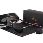 Aluminum Frame Polarized Aviator Sunglasses