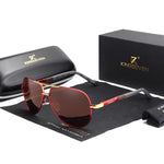 Aluminum Frame Polarized Aviator Sunglasses