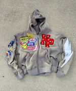 Trendy Zip-Up Hoodie