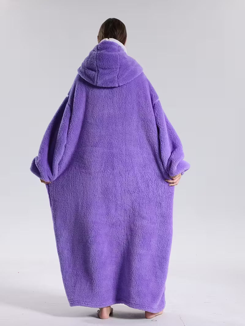 Cozy Hoodie Blanket | Sleeved Blanket | Wearable Sweater Blanket