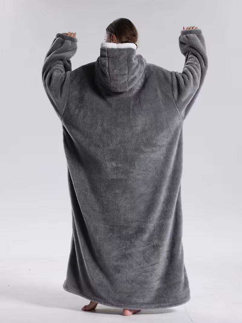 Cozy Hoodie Blanket | Sleeved Blanket | Wearable Sweater Blanket