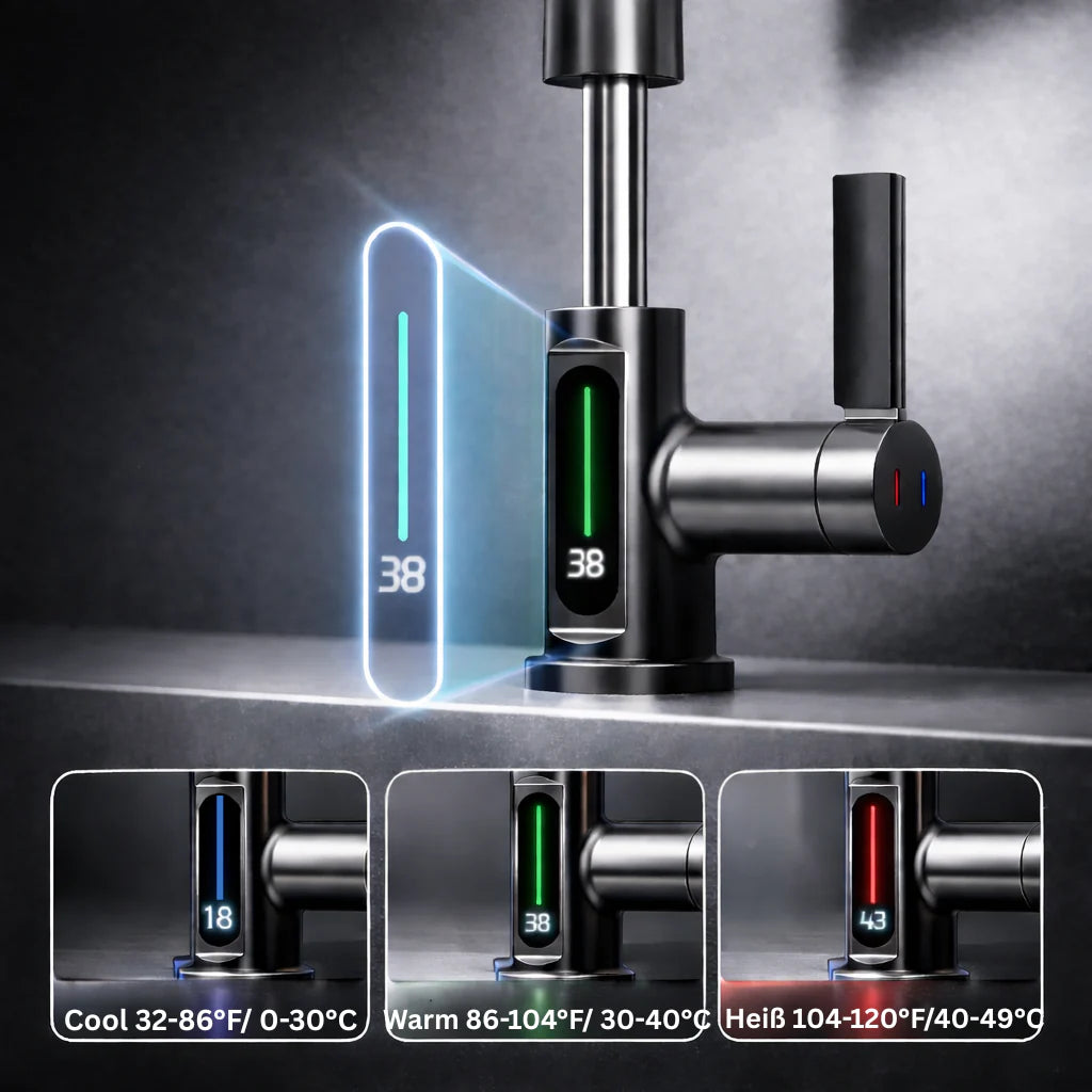 Pull-Out Kitchen Faucet | Pull-Down Kitchen Tap with 5 Spray Modes