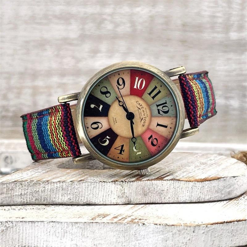 Multicolored Rainbow Pattern Watches