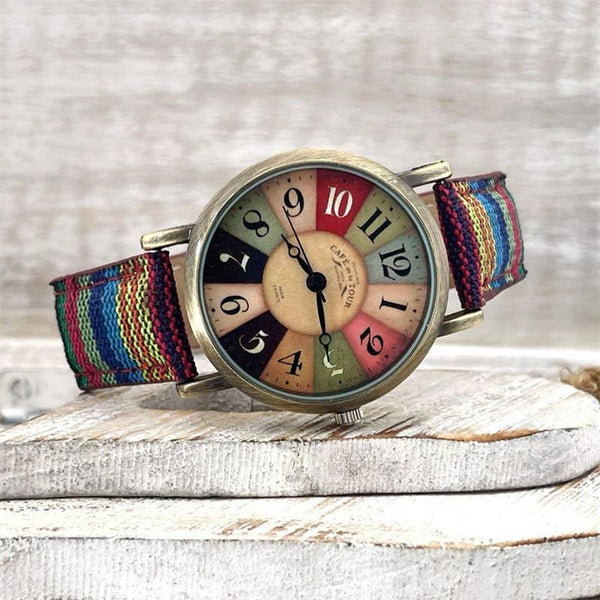 Multicolored Rainbow Pattern Watches
