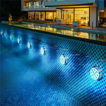 Remote-Controlled Waterproof LED Underwater Lamp - Glow Effect