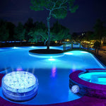 Remote-Controlled Waterproof LED Underwater Lamp - Glow Effect