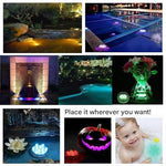 Remote-Controlled Waterproof LED Underwater Lamp - Glow Effect