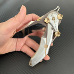 All-Metal Folding Knife | 8Cr13Mov Steel Blade, Compact EDC Tool