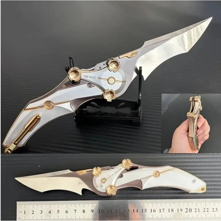 All-Metal Folding Knife | 8Cr13Mov Steel Blade, Compact EDC Tool