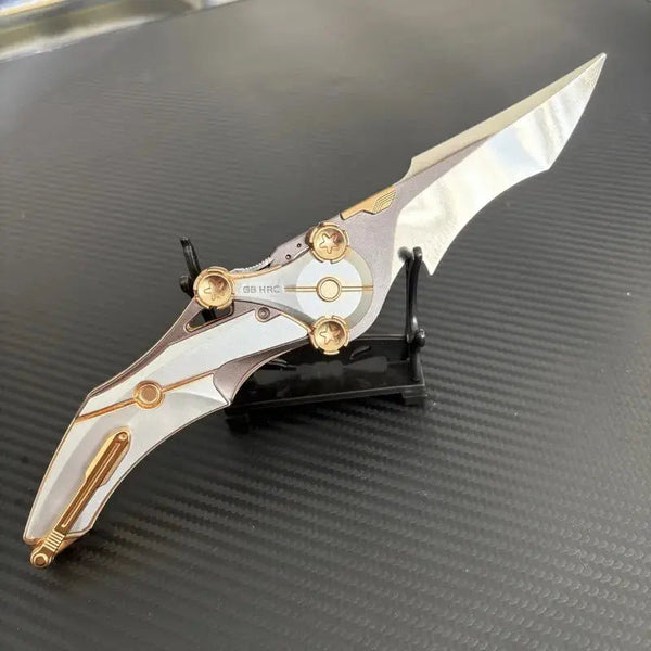 All-Metal Folding Knife | 8Cr13Mov Steel Blade, Compact EDC Tool