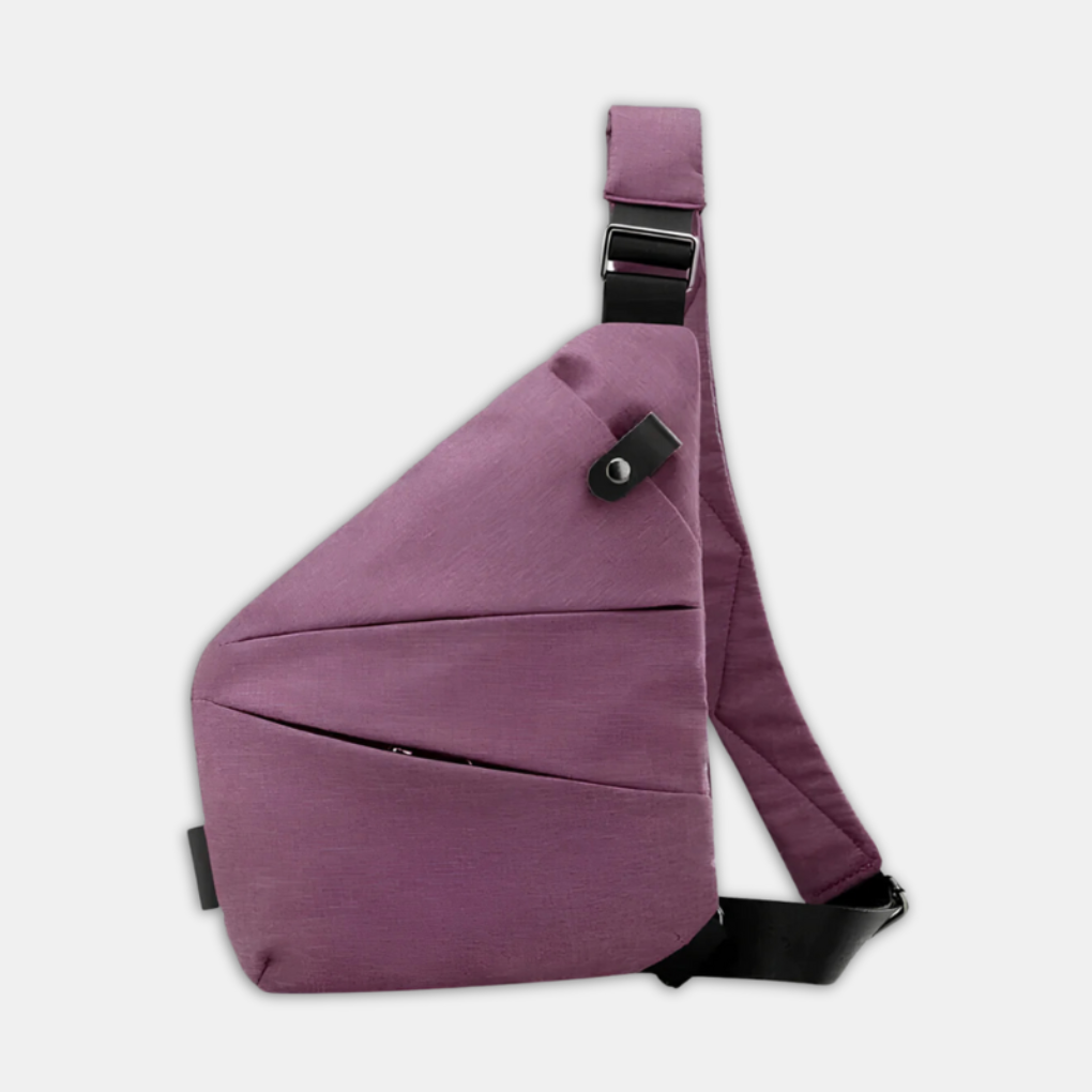Anti-Theft Sling Bag with Hidden Zipper