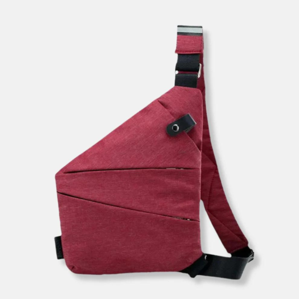 Anti-Theft Sling Bag with Hidden Zipper