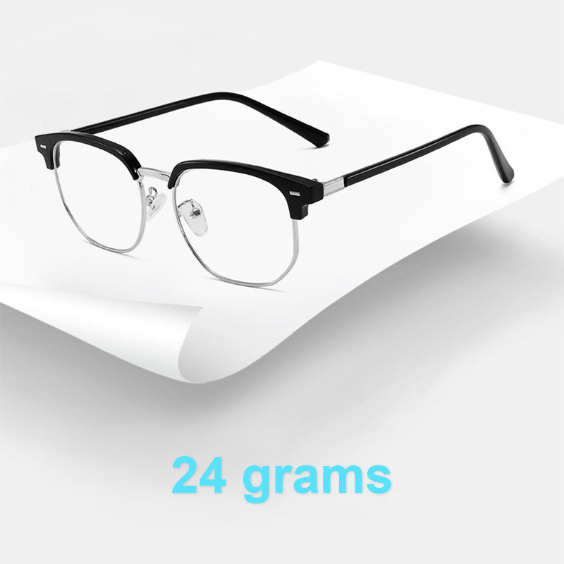 Blue Light Blocking Half-Rim Glasses