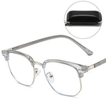 Blue Light Blocking Half-Rim Glasses