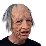 Lifelike Elderly Gentleman Halloween Mask for Adults