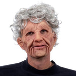 Lifelike Elderly Gentleman Halloween Mask for Adults