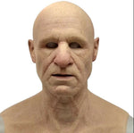 Lifelike Elderly Gentleman Halloween Mask for Adults