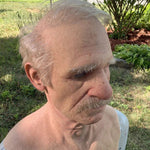 Lifelike Elderly Gentleman Halloween Mask for Adults