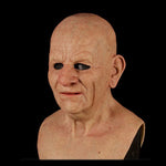 Lifelike Elderly Gentleman Halloween Mask for Adults