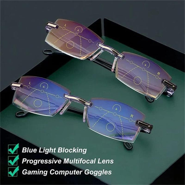 Glasses with Blue Light Filter and Multifocal Strength - VisionGuard