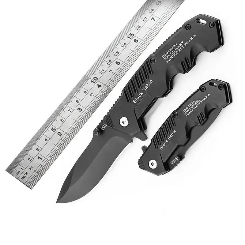 High Hardness Tactical Survival Knife - Outdoor Self-Defense EDC Tool for Camping & Hunting