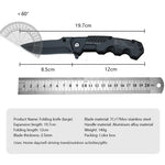 High Hardness Tactical Survival Knife - Outdoor Self-Defense EDC Tool for Camping & Hunting