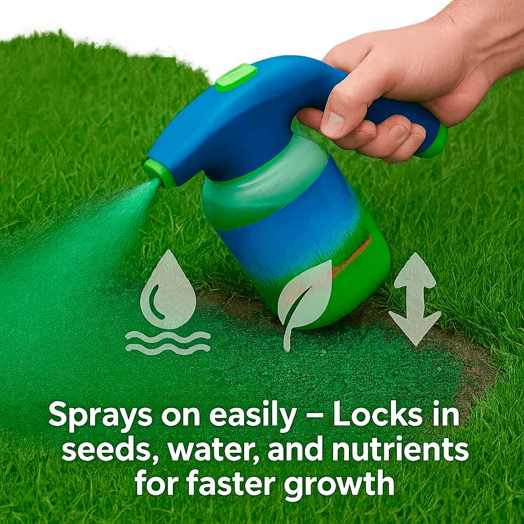 Hydro Mousse Lawn Repair Spray | Repair Bare Spots & High Traffic Areas