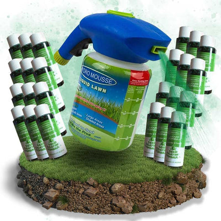 Hydro Mousse Lawn Repair Spray | Repair Bare Spots & High Traffic Areas