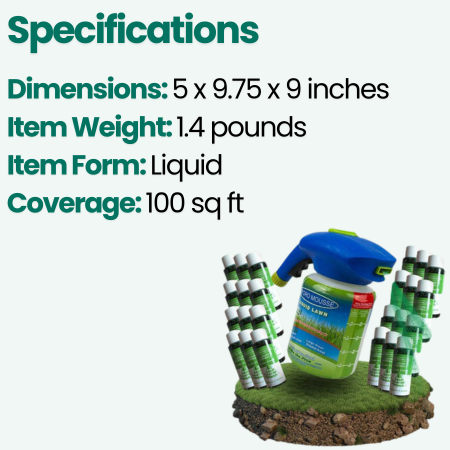 Hydro Mousse Lawn Repair Spray | Repair Bare Spots & High Traffic Areas