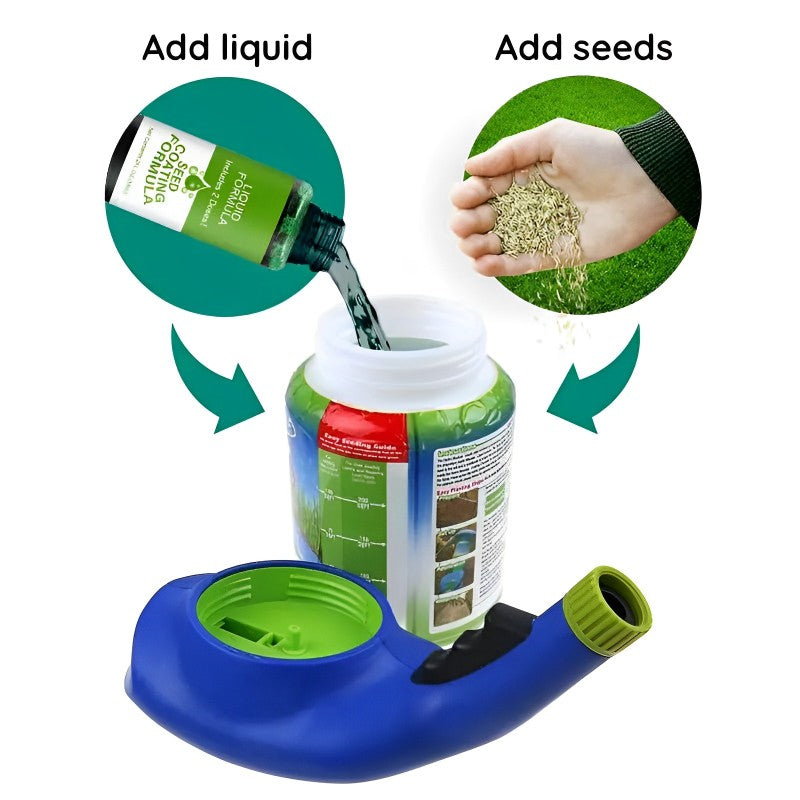 Hydro Mousse Lawn Repair Spray | Repair Bare Spots & High Traffic Areas