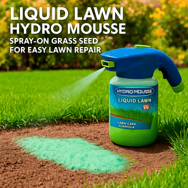 Hydro Mousse Lawn Repair Spray | Repair Bare Spots & High Traffic Areas