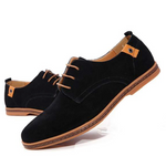 Men's Vegan Suede Lace-Up Oxford Shoes