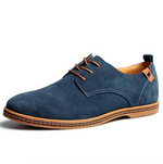 Men's Vegan Suede Lace-Up Oxford Shoes