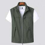 Stand Collar Zip Vest - Breathable & Quick-Drying