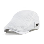 Men's Mesh Flat Cap Breathable Driver Hat