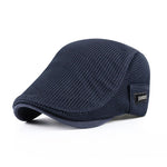 Men's Mesh Flat Cap Breathable Driver Hat