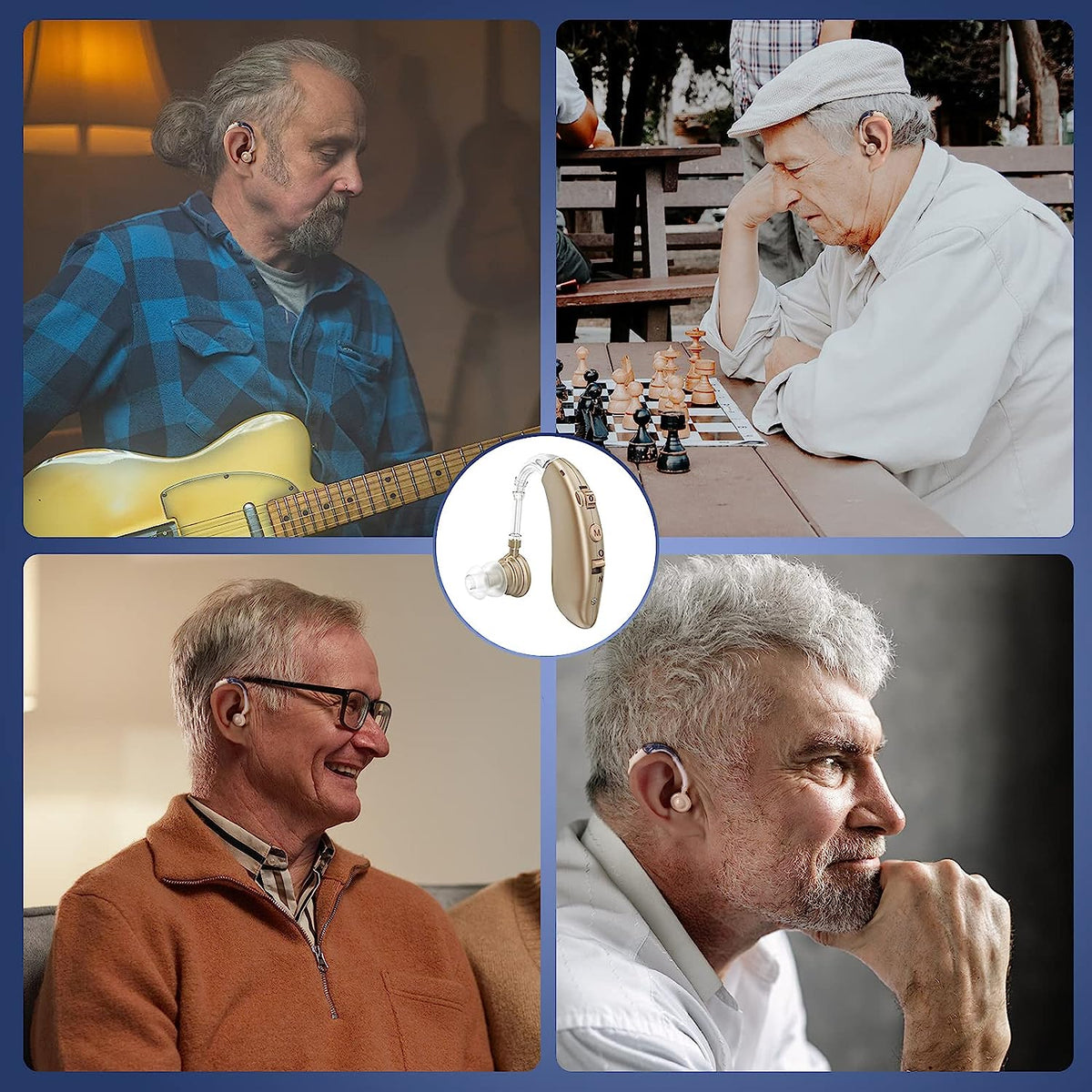 Rechargeable Digital Behind-the-Ear Hearing Aids with Noise Reduction