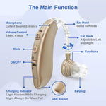 Rechargeable Digital Behind-the-Ear Hearing Aids with Noise Reduction