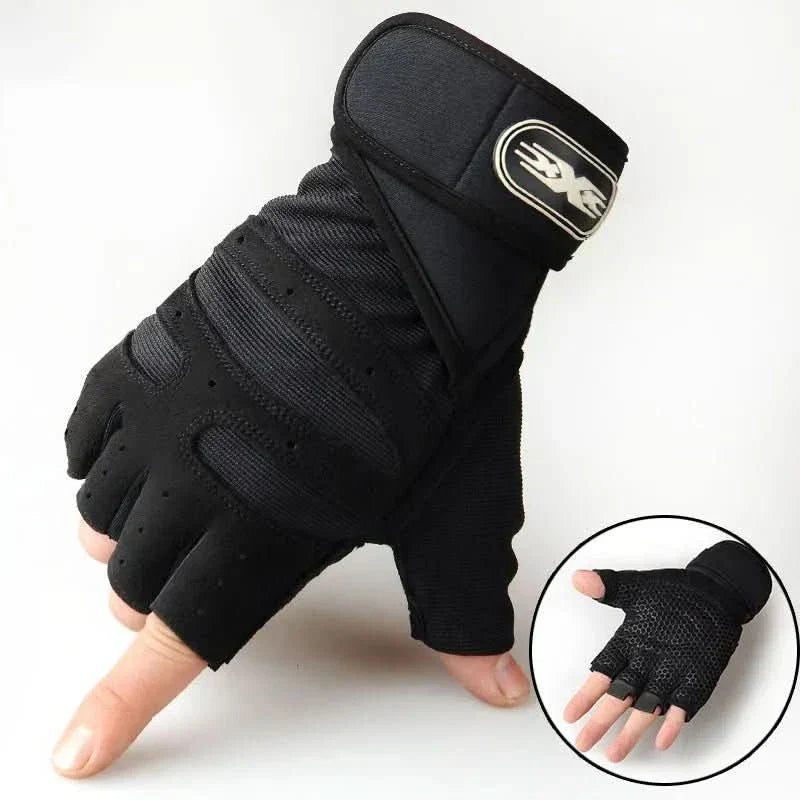 Grip Gloves with Wrist Support for Workouts and Cycling