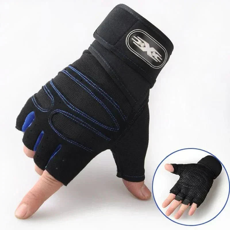 Grip Gloves with Wrist Support for Workouts and Cycling