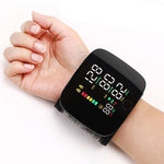 Smart Wrist Blood Pressure Monitor – Portable Electronic Sphygmomanometer with Voice Alerts